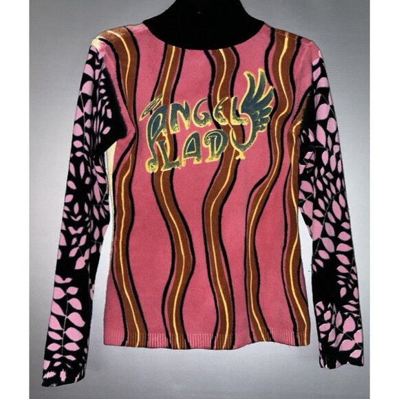 CUSTO Barcelona Beads Barbie inspired zip wool blend Knit Cardigan sweater Sm - Picture 6 of 15